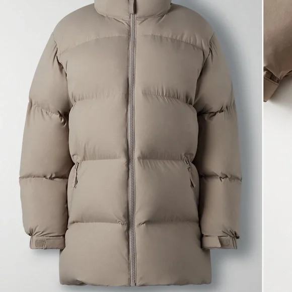 Aritzia Mega Puff Mid in Modern Taupe Size 1 - Picture 4 of 9